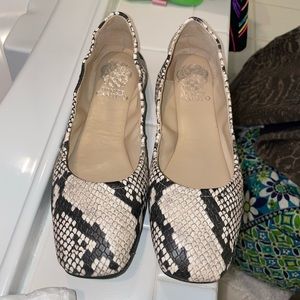 Vince Camuto Snakeskin Flats